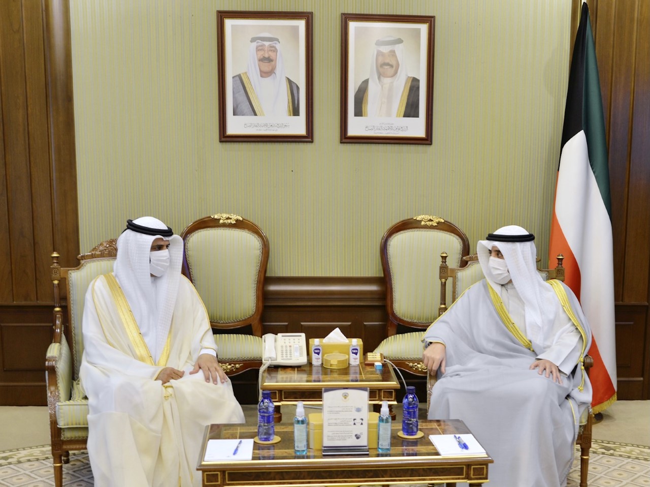 وزير الخارجية يلتقي النائب الأول لرئيس (الاتحادي الإماراتي) بحضور نائب رئيس مجلس الأمة