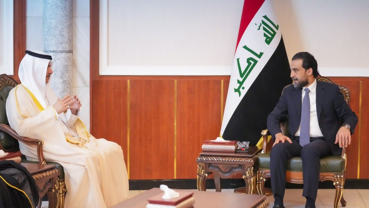 رئيس برلمان العراق يبحث مع وفد نيابي من مجلس الأمة اهمية احترام الاتفاقيات الثنائية