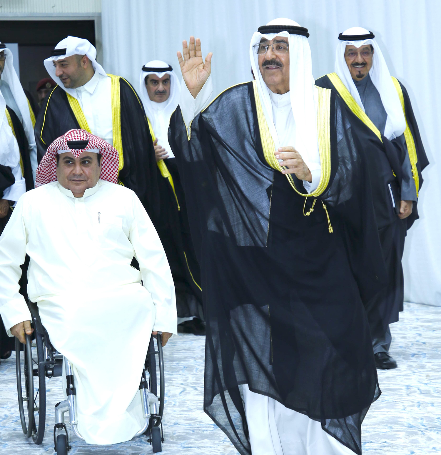 سمو أمير البلاد يقوم بزيارة إلى النادي الكويتي الرياضي للمعاقين