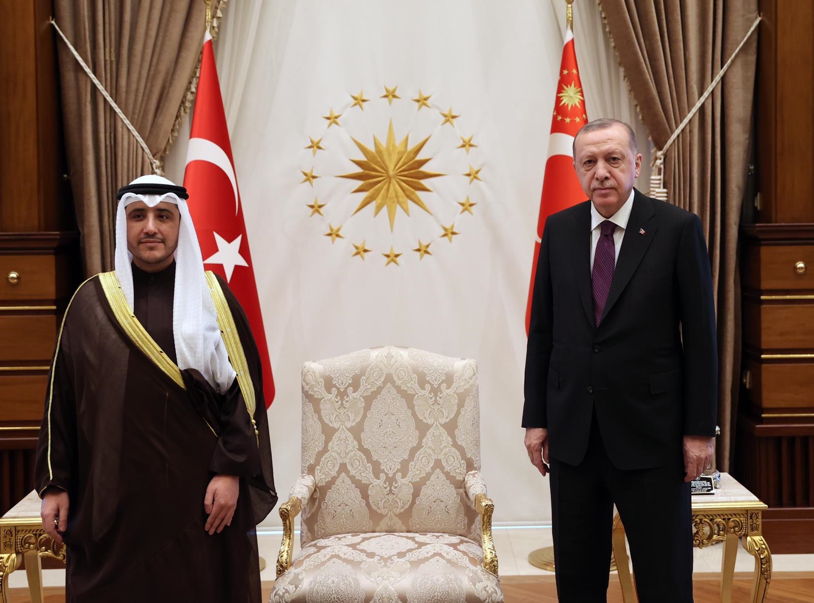 سمو أمير البلاد يبعث رسالة خطية إلى الرئيس التركي