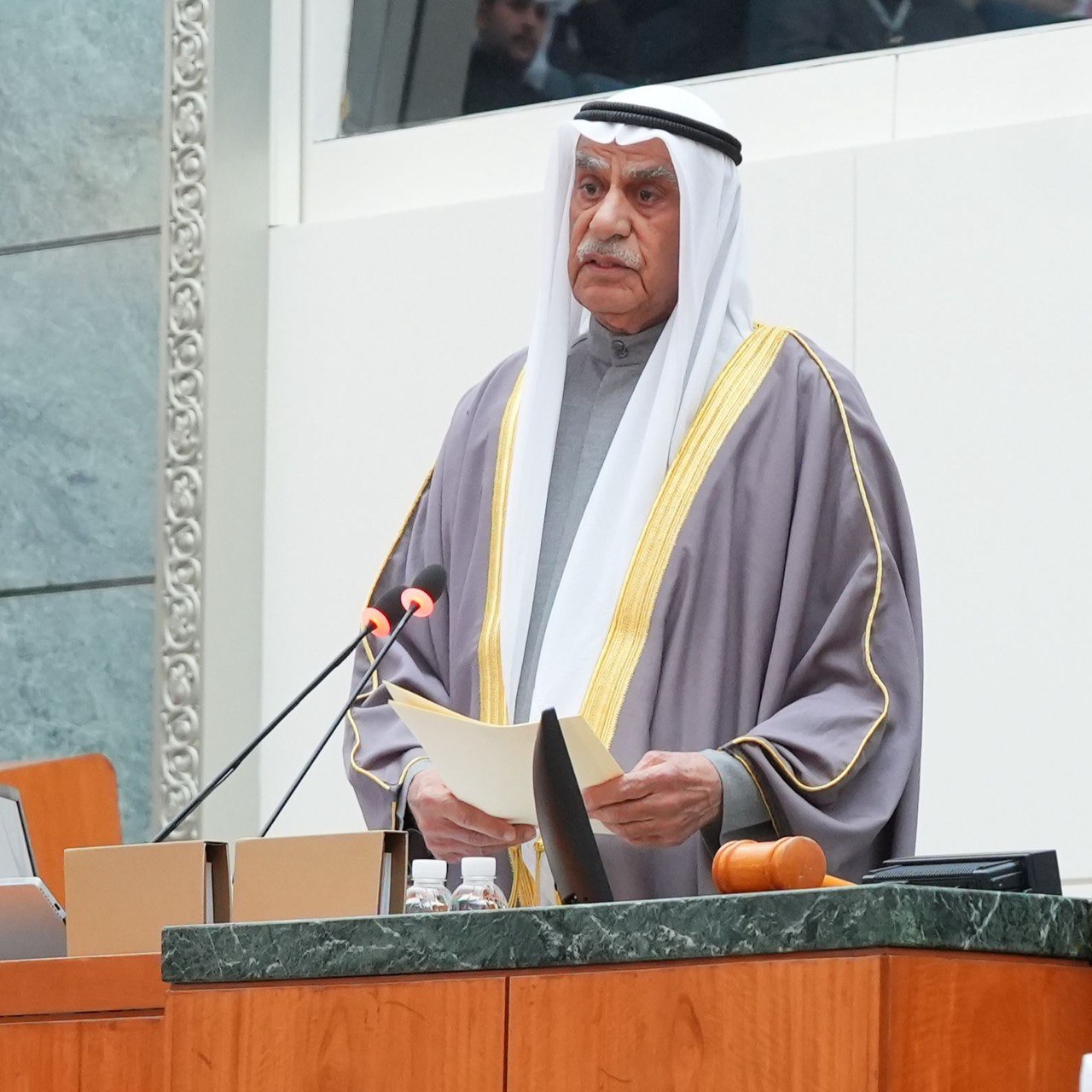 كلمة رئيس مجلس الأمة أحمد عبدالعزيز السعدون في الجلسة الخاصة لأداء سمو أمير البلاد اليمين الدستورية