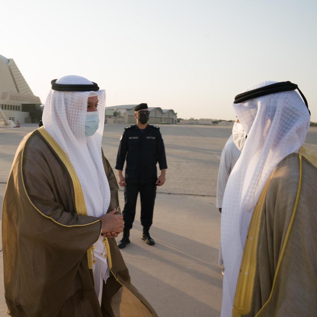  النائب الأول لرئيس المجلس الوطني الاتحادي الاماراتي يصل الى البلاد في زيارة رسمية