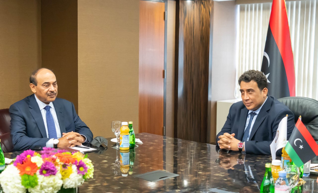ممثل سمو أمير البلاد سمو رئيس مجلس الوزراء يلتقي رئيس المجلس الرئاسي في ليبيا